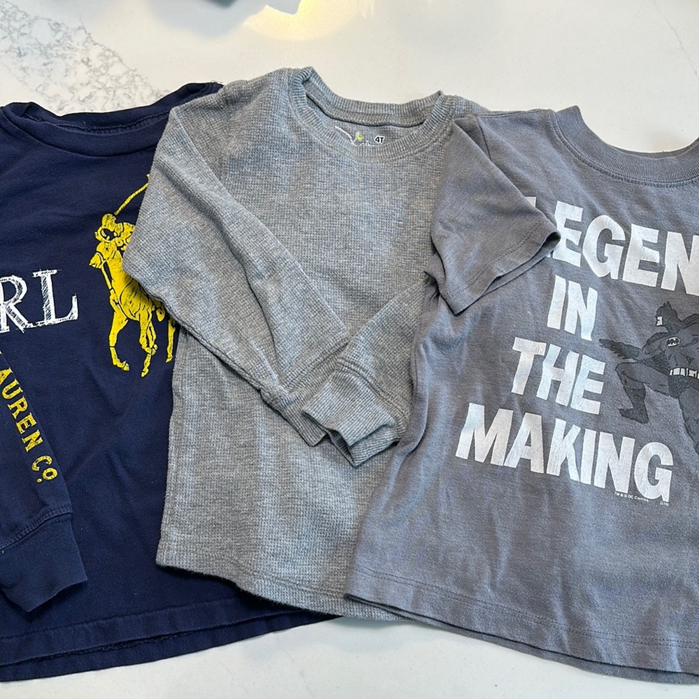 3 boys T-shirts size 4/4T. Polo, Jumping Bean, Old Navy